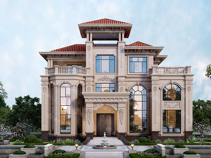 双11临近,鑫住工新款欧式风格宫殿式别墅o6-150来袭!