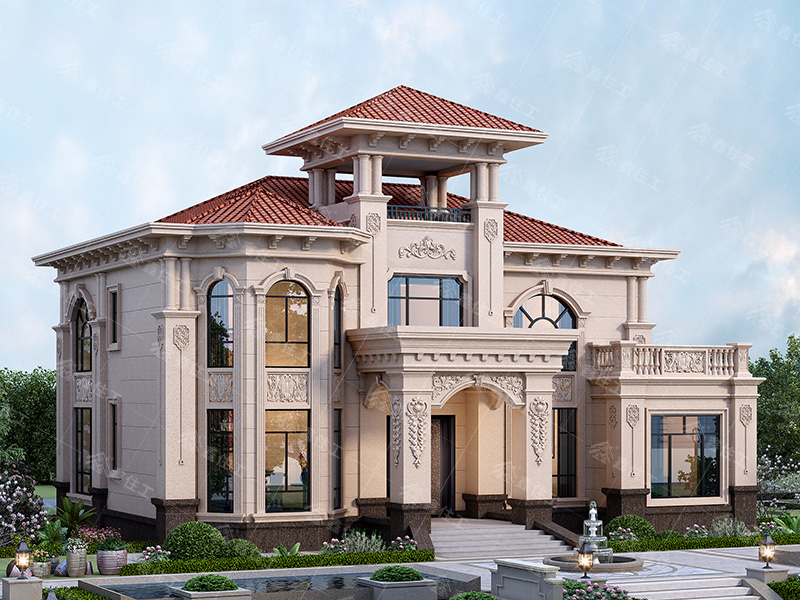 双11临近,鑫住工新款欧式风格宫殿式别墅o6-150来袭!